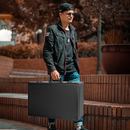 Protective Hard Case 22 X 14 X 8-Inch Shockproof Water-resistant with Customized DIY Foam Insert fit for Camera, Laptops, etc - size: Inner：21.5''X 13.5''X 7.5''