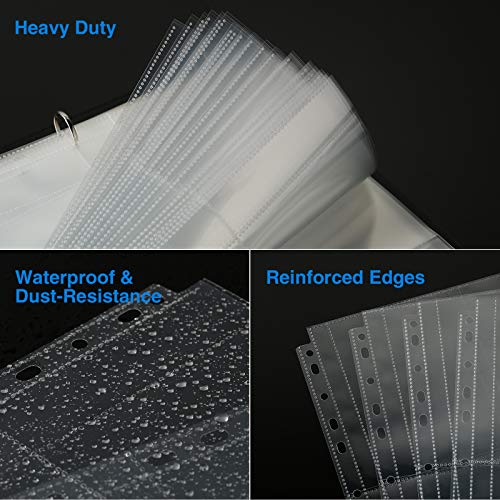 Sooez 30 Pack 3.5x5 Photo Sleeves for 3 Ring Binder, Hold 240 Pictures | Heavy Duty Plastic Binder Sleeves, Photo Album Refill Pages, Acid Free Archival Page Protector, Binder Inserts for Postcard - size: 3.5x5" 4-Pocket