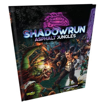 Shadowrun Sixth World Asphalt Jungles by Catalyst Game Labs | Ages 14+ | Urban Street Warfare RPG Sourcebook | Set in Motor City with Factions, Gangs, Power Struggles, Missions & Game Master Tools