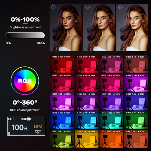 GODOX MA5R LED Fill Light with Soft Diffuser Magnetic Charging Phone Selfie Lighting Mini on Camera Lights 1800K-10000K 14 FX Modes for Selfies, YouTube, TikTok, Vlogging, Video Conferences (Green)