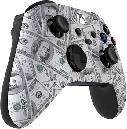 Custom Controllerzz Wireless Controller for Microsoft Xbox Series X/S & Xbox One - Custom Soft Touch Feel - Custom Xbox Series X/S Controller (X/S Money) - color: X/S Money