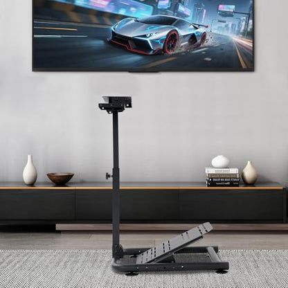 WoopJeem Sim Racing Steering Wheel Stand, Adjustable Folding Racing Simulator Stand, Heavy Duty Portable Racing Cockpit, Universal Frame for Game Hall, Arcade, Shopping Mall, Internet Cafe