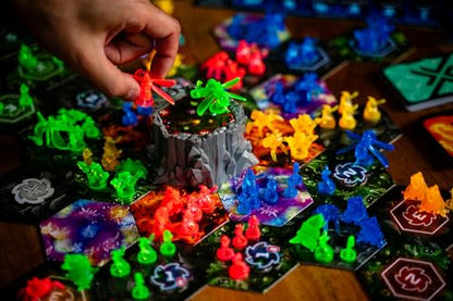 Renegade Game Studios Nexus Ops Board Game - Sci-Fi Miniatures Strategy | For 2-4 Players, Includes Translucent Blacklight Alien Units, Secret Missions & Rubium Mine Control, 90-Min Playtime