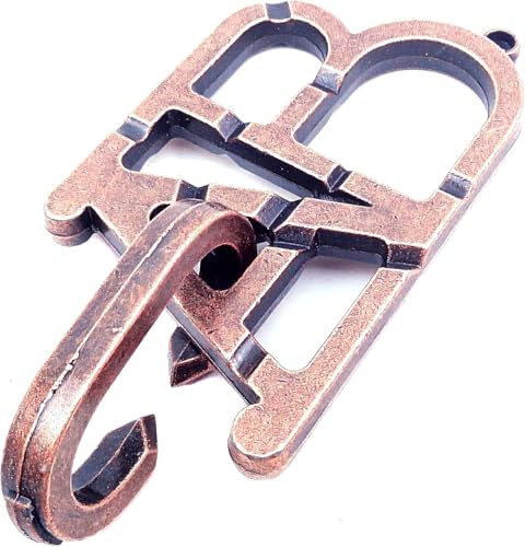 MAGIKON Alphabet Letter Disentanglement Puzzle, Metal Brain Teaser Toy | Metal, interlocking letter design, ABC puzzle, logic and problem-solving, durable, for kids and adults, screen-free learning