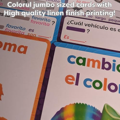 AGO En Espanol 2 Card Game for Learning Spanish (Deluxe Edition) Learn Spanish The Fun Way! - Boost Vocabulary & Grammar Skills - Learning for All Ages! - style: AGO En Espanol 2