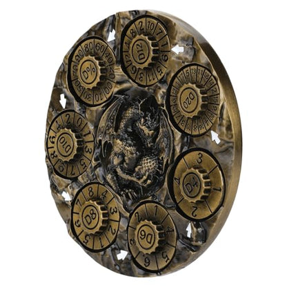 Spinner DND Dice,Metal D&D Dice Set with Gift Box for Role Playing Games | Ideal Present For Gamers DM,Solid Metal Material, Heavy Hand Feel, Wear-Resistant And Long Service Life,Ancient Gold - color: Ancient Gold