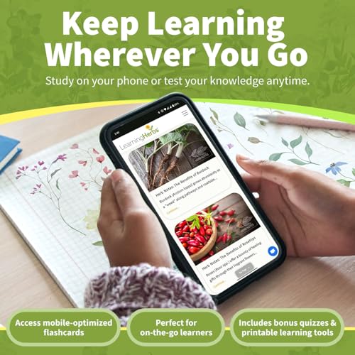 Herb Notes Plant Identification Cards, 48 Illustrated Botanical Flash Cards | Herb Cards for Plant Identification, Nature Study & Classroom Learning, Compatible with Learning Herbs Wildcraft! Board Game - style: Herb Notes