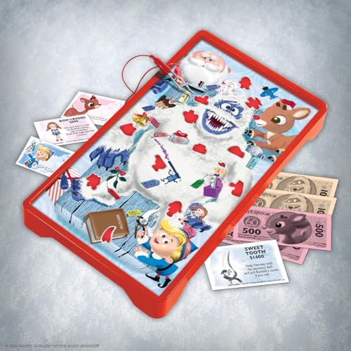 Operation: Rudolph The Red Nosed Reindeer 60th Anniversary Board Game, Classic Electronic Remove The Objects or Get The Buzzer Game, Featuring Bumble the Abominable Snow Monster, Ages 6+, Players 1+