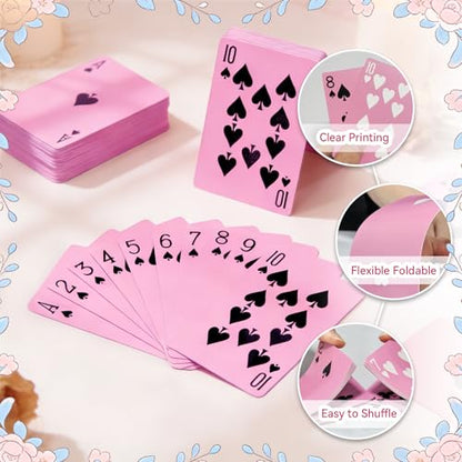 2 Decks Pink Playing Cards Pink Deck of Cards Theme Games Cards