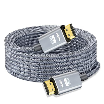 LEADSTAR HDMI Cable 4K 40 ft / 12m, High Speed HDMI 2.0 Cord Braided | 4K@30Hz, Ultra HD, 1080p, ARC, HDR, 3D, HDCP 2.2 | for Xbox, PS5, TV, Laptop, Monitor - size: 40 ft