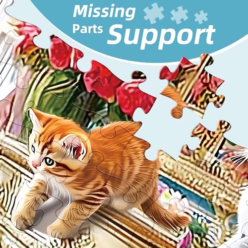 Puzzles for Adults 500 Pieces,Cute Cats Puzzle for Adults,Cozy House & Kittens Jigsaw Puzzles,Recyclable Cardboard Puzzles for Seniors,Puzzle for Family Game Nights, 20.5x15 in - style: Kittens