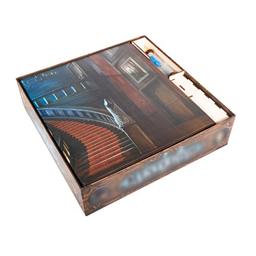 The Broken Token Mysterium Compatible Game Organizer - Wood Storage Box with Multiple Trays