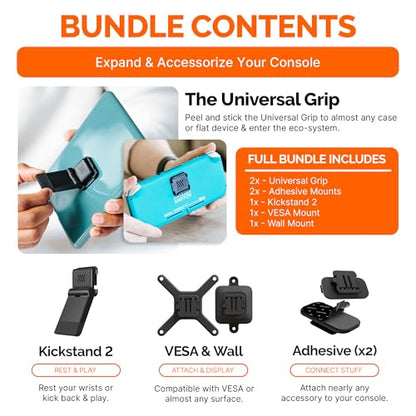 Mechanism Universal 7-in-1 Bundle | Kickstand, Battery, SSD, VESA & Wall Mounting Kit | Mount Anything to a Console & It to Anything | Lenovo Legion Go Accessories & Nintendo Switch Lite Accessories - color: Universal