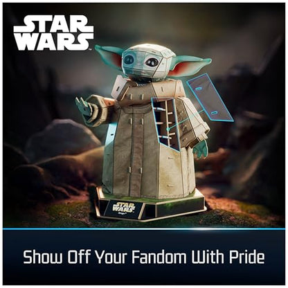 4D Build, Star Wars Grogu 3D Model Kit, Star Wars Collectibles & Desk Decor, Adult Puzzle, Building Toys, 103 Pieces, 3D Puzzles, Gift Ideas for Ages 12 & Up - style: Grogu 103 pcs