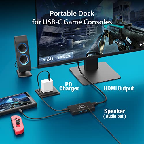 j5create Video Capture Card with PD 60W Pass-Through Charging | Built-in Multi-Function hub, Suitable for Streaming, Live Broadcasting, Video Conference, Teaching, Gaming (JVA01)