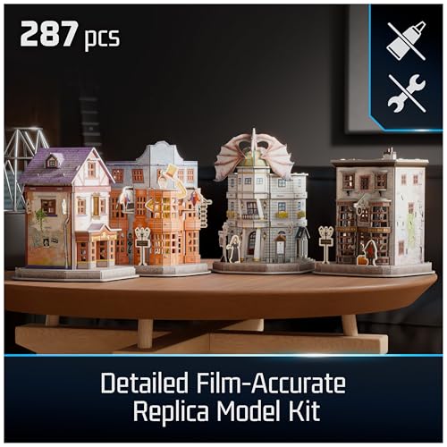 4D Build Harry Potter Diagon Alley Playset 3D Puzzle Model Kit for Adults - style: Diagon Alley 3D Puzzle 287 pcs