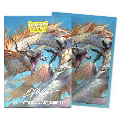 Dragon Shield | Matte Dual Art Sleeves | The Ejsingandr | 100 CT - Smooth & Tough Premium TCG Sleeves | Compatible with Pokemon, One Piece & Magic the Gathering - color: The Ejsingandr