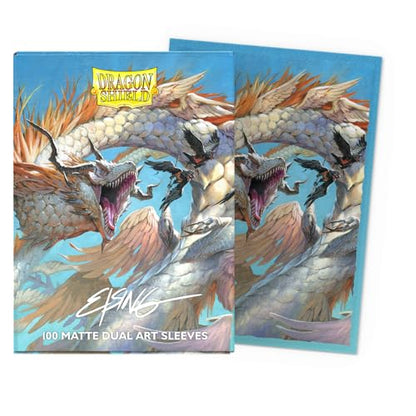 Dragon Shield | Matte Dual Art Sleeves | The Ejsingandr | 100 CT - Smooth & Tough Premium TCG Sleeves | Compatible with Pokemon, One Piece & Magic the Gathering - color: The Ejsingandr