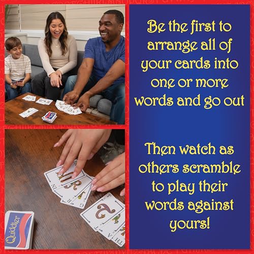 Quiddler Card Games for Kids - Collectors Tin, Playing Cards Word Games, 8+ | Collectors Tin, Award Winning, Family Game Night, Travel Games, Playing Cards Screen-Free - style: Quiddler