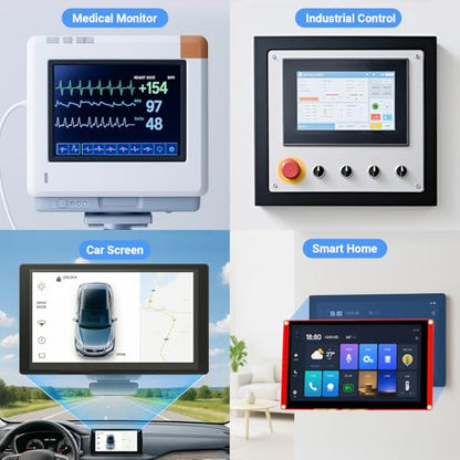 ELECROW ESP32 Display 800×480, 7 Inch HMI Basic ESP32 RGB TFT LCD Touch Screen with Acrylic Case, 32-Bit LX7 Dual-Core Processor, Up to 240MHz, Compatible with Arduino, LVGL, PlatformIO, MicroPython