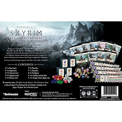 The Elder Scrolls V: Skyrim The Adventure Game 5-8 Player Expansion - Dungeon Crawling Strategy with Tabletop Miniatures for Teens & Adults, Ages 14+, 5-8 Players, 90-120 Minute Playtime