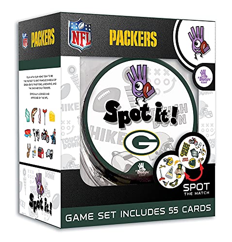 MasterPieces Game Day - NFL Green Bay Packers Spot It Game For Kids, Adults, and Family - style: Green Bay Packers