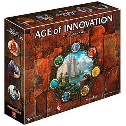 Capstone Games: Age of Innovation - A Terra Mystica Game, Faction Strategy Board Game, Ages 14+, 1-5 Players, 40 Min - style: Age of Innovation