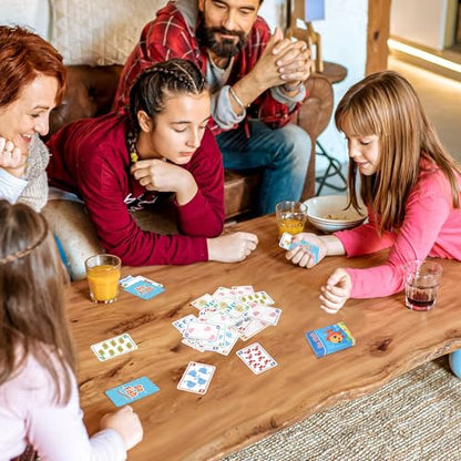 Card Games for Kids, Go Fish,Old Maid,Memory Match,Slap Jack,Crazy 8s,War-6 Pack Classic Fun & Educational Games for Family Game Night,Great Gift for Birthday Christmas Holiday Easter Basket Stuffers