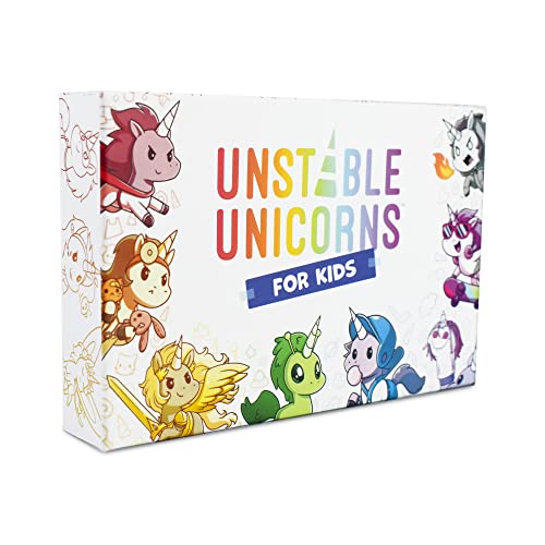 Unstable Games - Unstable Unicorns for Kids Edition Base Game - A Strategic Card Game for Kids! - style: Kid's Edition