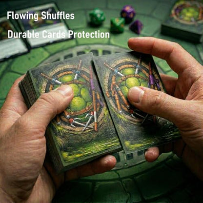 MTG Sleeves, TMNT Card Sleeves MTG&TCG, Compatible with Magic the Gathering | (66mm x 92mm)103ct Standard Size Sleeve with Matte Art for Trading Card Deck Protection, Art magic card sleeves no slip grip. - color: Ninja Turtles 1