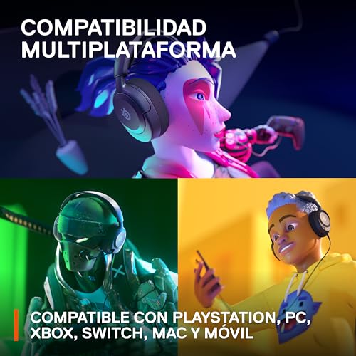 SteelSeries New Arctis Nova 1P Multi-System Gaming wired Headset — Hi-Fi Drivers — 360° Spatial Audio — Comfort Design — Durable — Lightweight—Noise-Cancelling Mic — PS5/PS4, PC, Xbox, Switch - Black - color: Black