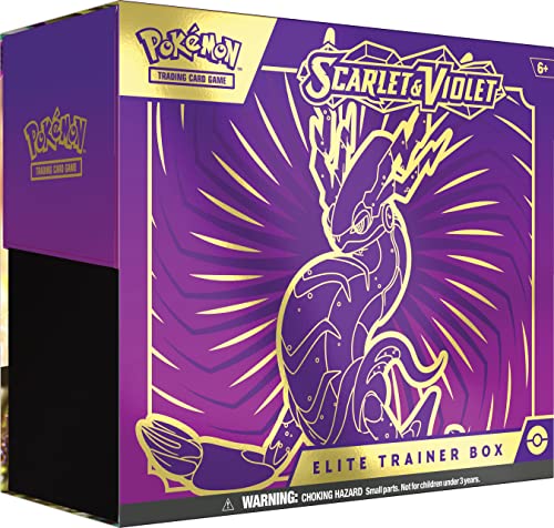 Pokémon TCG: Scarlet and Violet Elite Trainer Box - Miraidon Purple (1 Full Art Promo Card, 9 Boosters and Premium Accessories) - color: Miraidon Purple