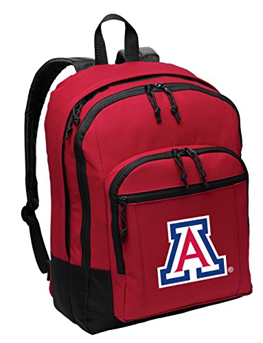 Broad Bay University of Arizona Backpack - MEDIUM CLASSIC Style - With Laptop Sleeve - Official UA Wildcats Bag