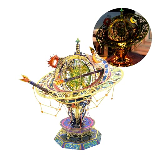 MU 3D Metal Puzzles for Adults Twelve Constellations, Metal Model Kits Building Brain Teaser Miniature Zodiac Palace Landscape Architecture Horoscope, DIY Sets Birthday Gift Home Desk Decor - color: Twelve Constellation