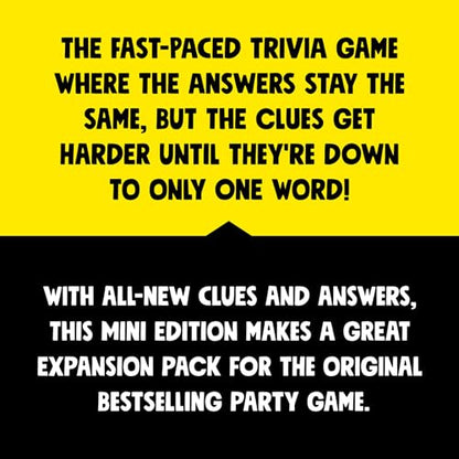 Ridley's Games: Mini Thinkfast- Small Packaging for On-the-Go Play- Fast-Paced Trivia Game - Family Game Night Favorite for Ages 13+, 3-10 Players, 15 Minute Playtime