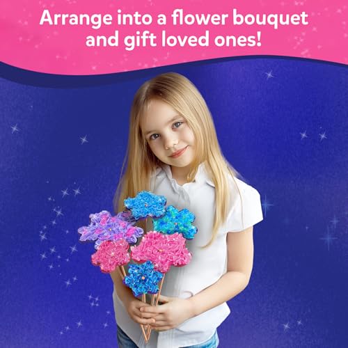 Skillmatics Poke-in Art – Flower Bouquet, Mess-Free Wood Craft Kit | Colorful Creative Play for Girls and Boys Ages 4, 5, 6, 7, 8, 9, Fine Motor Skills, Screen-Free Fun, Personalized DIY Gifts - style: 2. Flower Bouquet
