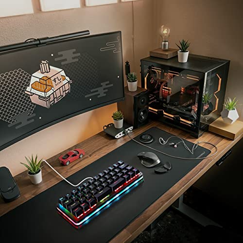 Koolertron 42-Key 40% Macaro Gaming Keyboard - Compact RGB Backlit Mechanical Keypad, Hot-Swappable USB-C Programmable Mini Keyboard for PC/Mac Gamers (Fully Customizable) - style: 40% Small Mechanical Gaming Keyboard with 16 Macro Keys