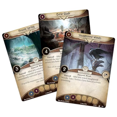 Arkham Horror The Card Game Where Doom Awaits MYTHOS PACK | Horror Game | Mystery Game| Cooperative Card Game| Ages 14+ | 1-2 Players| Average Playtime 1-2 Hours | Made by Fantasy Flight Games, Green