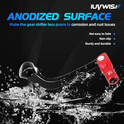 Motorcycle Folding Gear Shifter Shift Lever CNC for Grom MSX 125 2013-2024 Grom Clone Boom Vader 125 BD125 SR6 Red - color: Red