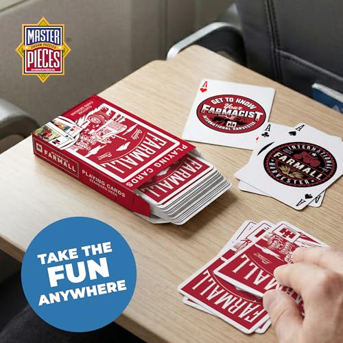 Masterpieces 92105: Farmall Case Ih - Playing Cards - Premium Quality, Educational, and Fun Activity for Kids and Families - Great Gift Idea for Holidays, Birthdays, and Everyday Playtime - style: Case IH