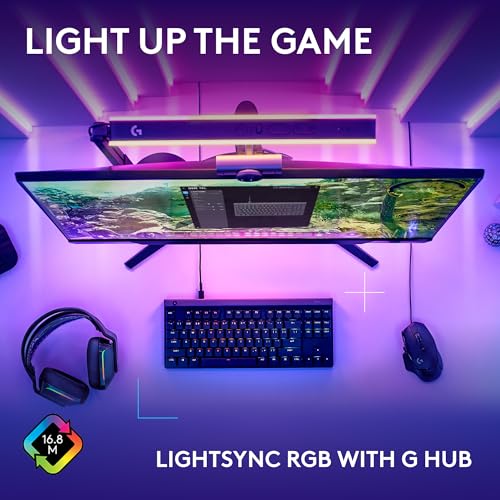 Logitech G515 TKL Gaming Keyboard (Tactile) - Black | Fully customizable, double-shot PBT keycaps, brown switches - color: Black, style: Wired