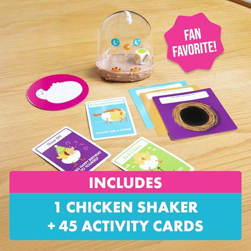 Exploding Kittens Hurry Up Chicken Butt, 2-6 Players, Age 4+ Kids Game | Get the wiggles out with our best‐selling kids game! Jump, laugh, make animal noises, and don’t get stuck with the chicken.