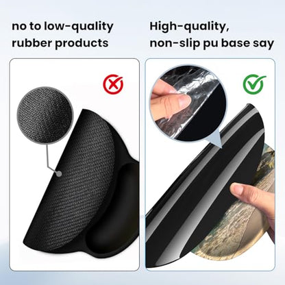 Mouse pad with Wrist Rest,Relieving Pain Memory Foam Computer pad, Ergonomic Desktop Mouse, Silicone Material Mouse pad, with Non-Slip PU Base (The sea) - color: The sea