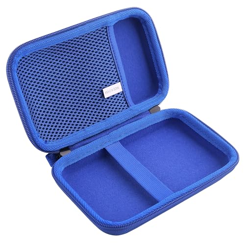 JINMEI Hard EVA Carrying Case Compatible with R36MAX/RG40XX V /RG CubeXX/ RG Cube/ Powkiddy RGB30 4-Inch Handheld Game Console Case (blue) - color: blue