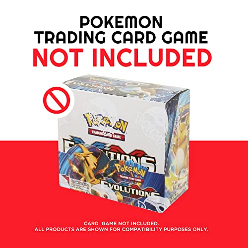 EVORETRO Booster Box Acrylic Case Protector for Pokemon, Sliding Lid | 1 Pack | 4mm Thick | UV-Resistant & Acid-Free | Crystal-Clear Scratch-Resistant Display | Snug Fit for Sealed Booster Boxes - style: Booster Lid (1)