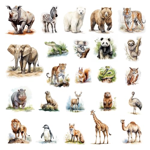 CHEFAN Jungle Animal Felt Board Story Pieces, Flannel Figures Precut Graph Wild Zoo Animals Themed for Preschool Early Learning Storytelling - 24 Pcs - color: C-animals