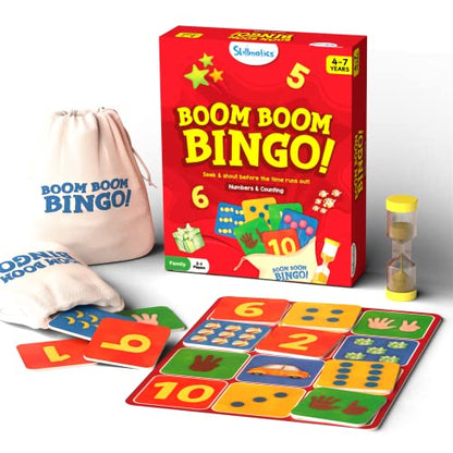 Skillmatics Bingo Preschool Board Game - Numbers & Counting, Fun & Fast Matching Bingo Game, Gifts for Boys & Girls Ages 4 to 7 - style: Numbers & Counting