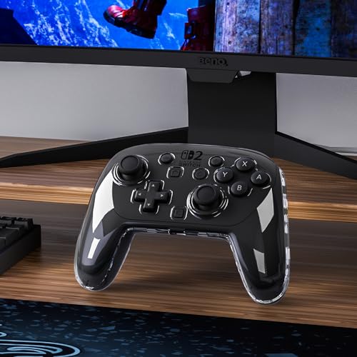 FANPL Case for Nintendo Switch 2 Pro Controller, Clear Hard Cover for Switch 2 Pro - Comfortable Grip