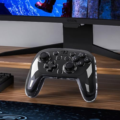 FANPL Case for Nintendo Switch 2 Pro Controller, Clear Hard Cover for Switch 2 Pro - Comfortable Grip
