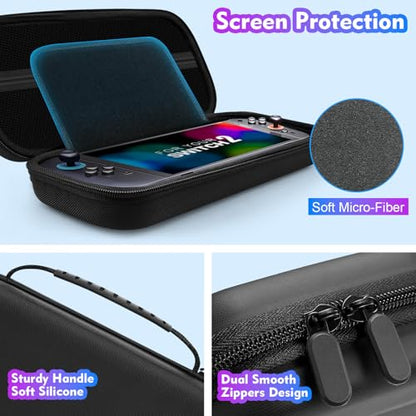 Omivine Carrying Case for Nintendo Switch 2 (2025), Protective Hard Shell Travel Carry Case for Switch 2, Portable Slim Storage Bag hold 12 Game Card with Pocket for Console and Accessories